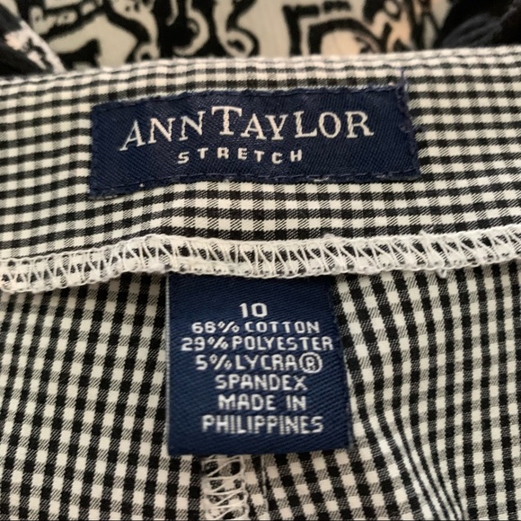 Ann Taylor Gingham Ankle Pants - Picture 6 of 7